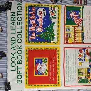 Christmas look & learn soft book collection Princess fabrics inc book pattern